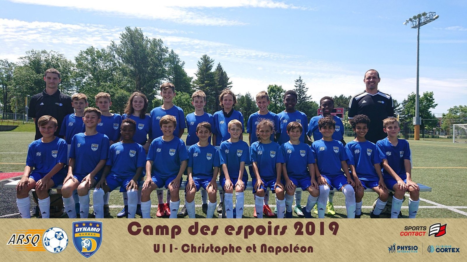 Camp des Espoirs 2019 team photo