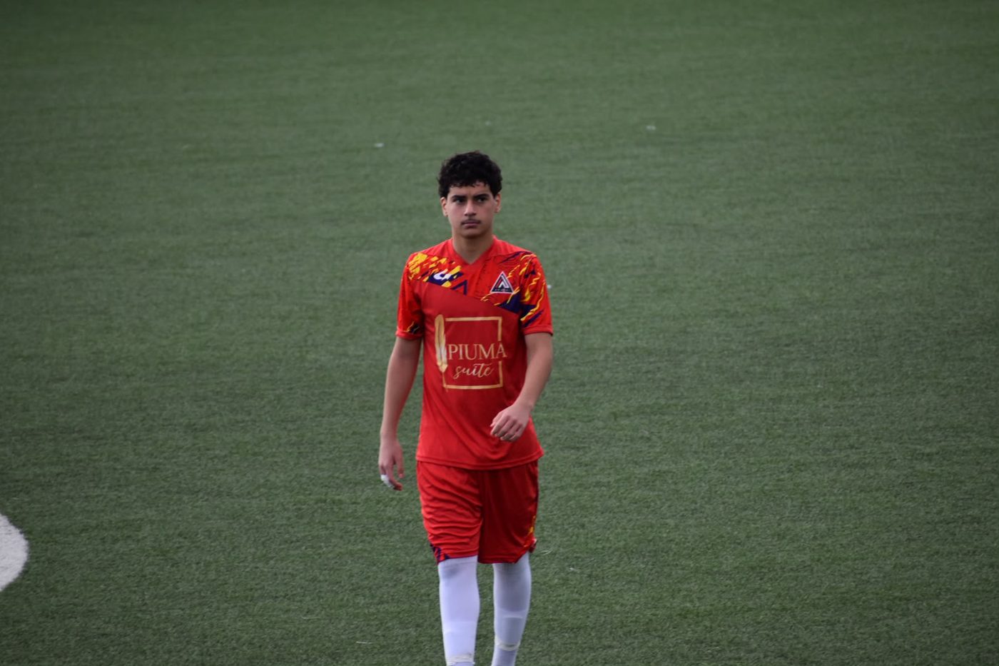 Nico walking on the pitch during the match